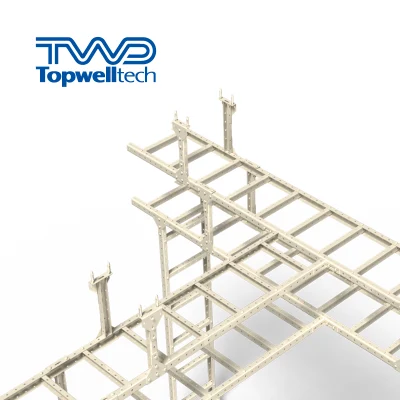 공급 업체 맞춤형 케이블 트레이 300mm 100mm 금속 바구니 용융 아연 도금 케이블 사다리